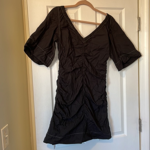 Ganni Ruched Mini Dress - Picture 5 of 7